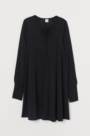 A-line Dress - Black