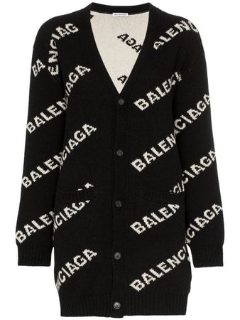 Balenciaga Logo Cardigan $1,390 - Buy SS19 Online - Fast Global Delivery, Price