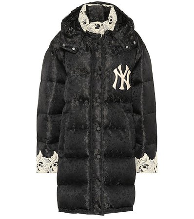NY Yankees jacquard puffer coat