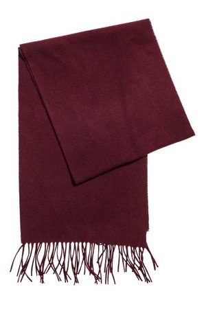 burgundy scarf