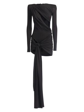 The Attico Dresses | The Attico - "Brigit" black mini dress