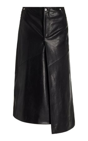 Asymmetric Leather Midi Skirt By Proenza Schouler | Moda Operandi