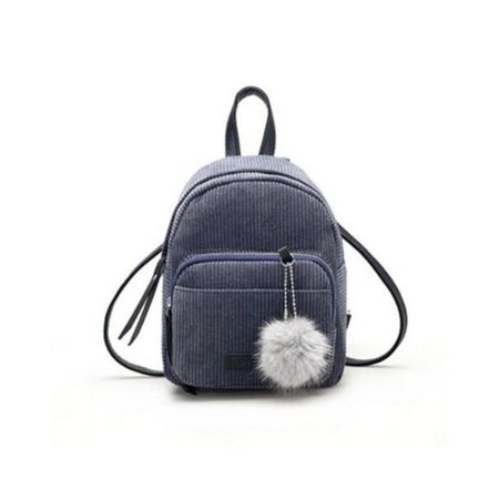 Women Mini Corduroy Backpack School Bags Solid Backpack Pendant Small Zipper Shoulder Bag Rucksack - Walmart.com