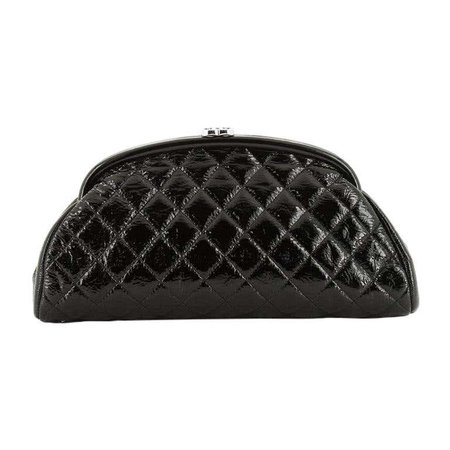Chanel Timeless Clutch Quilted Patent at 1stdibs