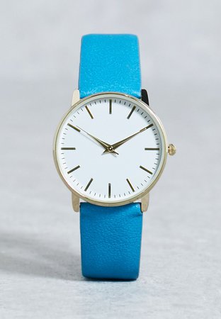 bright blue watch