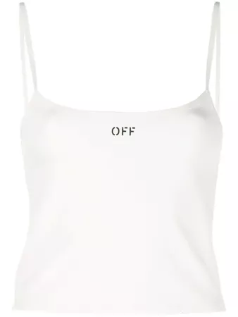 Off-White Logo Print Cami - Farfetch