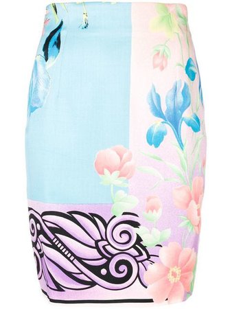 Versace Vintage floral fitted skirt $630 - Shop VINTAGE Online - Fast Delivery, Price