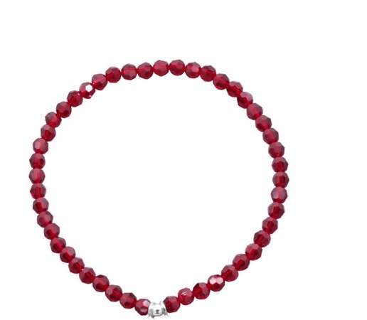 red crystal bracelet