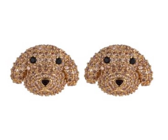 Eye Candy Los Angeles Poodle Earrings
