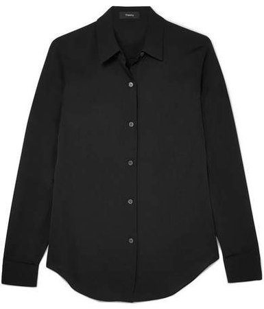 Tenia Silk Shirt - Black
