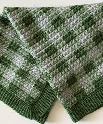 green and white blanket