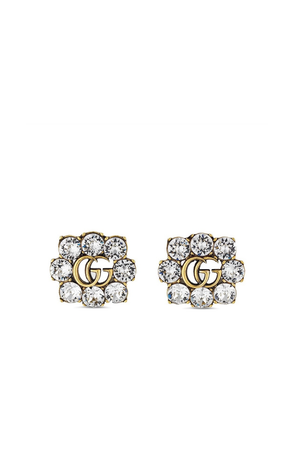 Gucci Double G crystal earrings