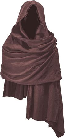 Amazon.com: JCBFUME Cowl Hood Scarf Rogue Hood Medieval Cloak Renaissance Costume Men Neck Warmer Hooded Cape Hat Cyberpunk Accessories (Black) : Clothing, Shoes & Jewelry