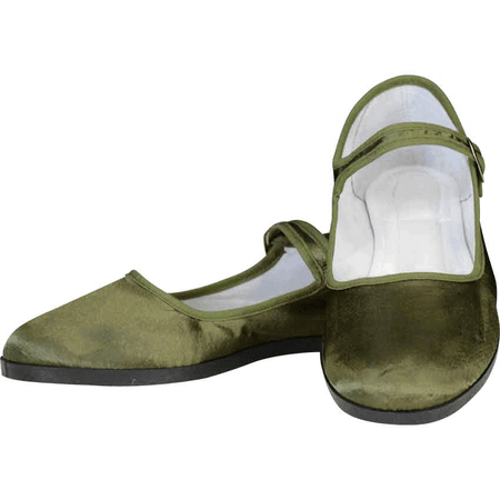 Olive Green Medieval Shoes