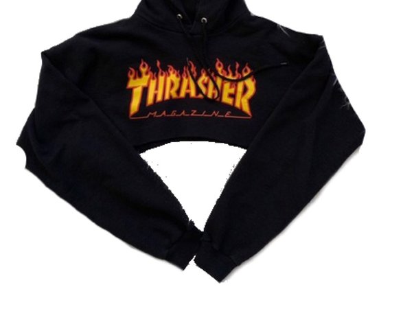 Cropped Thrasher Hoodie