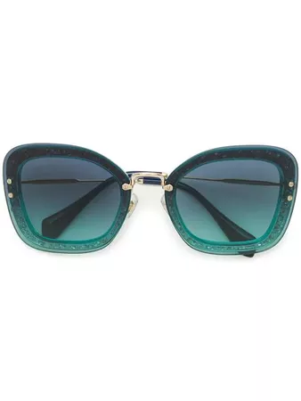 Miu Miu Eyewear oversized sunglasses $296 - Buy AW18 Online - Fast Global Delivery, Price