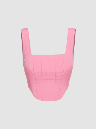 pink corset top