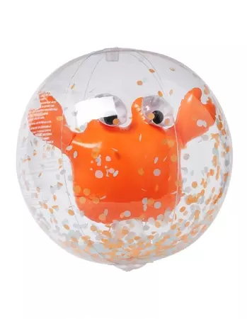 Sunnylife 3D Inflatable Beach Ball Sonny The Sea Creature In Neon Orange | MYER
