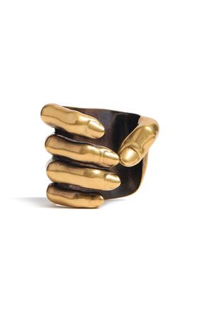 Hand 18k Gold-Plated Bracelet By Khaite | Moda Operandi