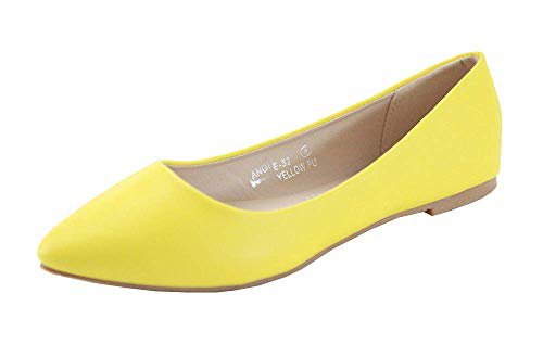 Amazon.com | Bella Marie Angie-53 Women's Classic Pointy Toe Ballet Slip On Flats Shoes | Flats