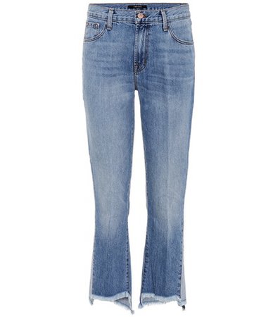 Aubrie high-rise cropped jeans