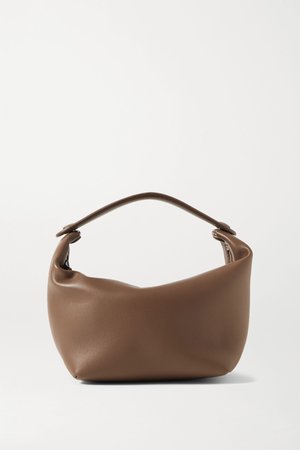 Light brown Les Bains mini leather tote | The Row | NET-A-PORTER