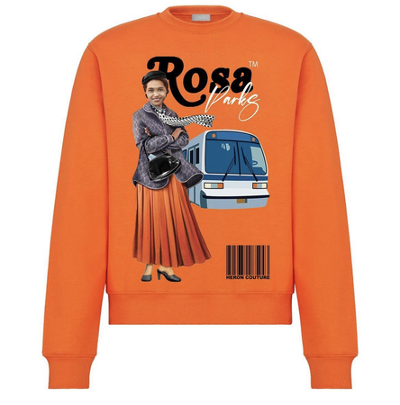Orange Rosa Parks Sweater