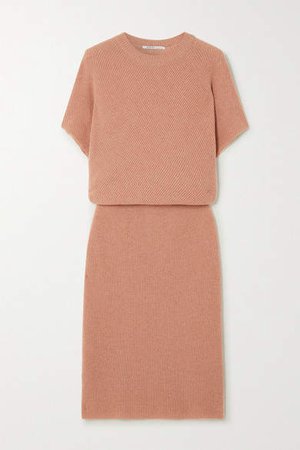 Cashmere Midi Dress - Blush