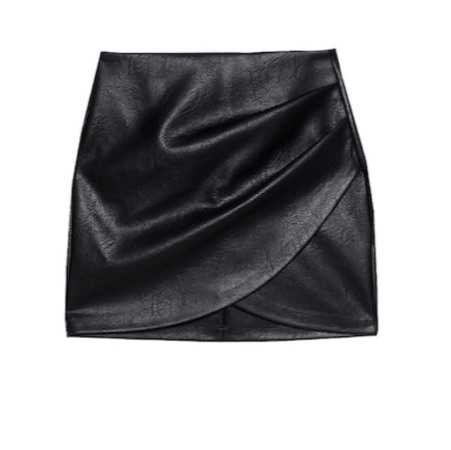 pareo leather skirt