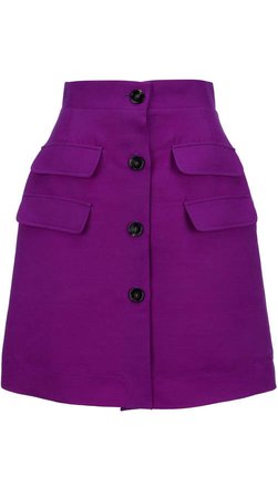 La DoubleJ Peggy Wool-Blend Mini Skirt