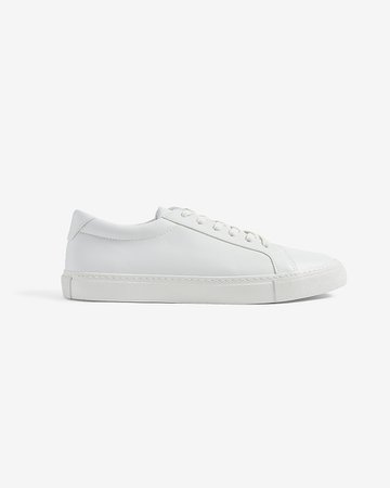 Faux Leather Sneakers | Express