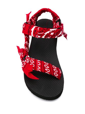 Arizona Love scarf-tied Flat Sandals - Farfetch
