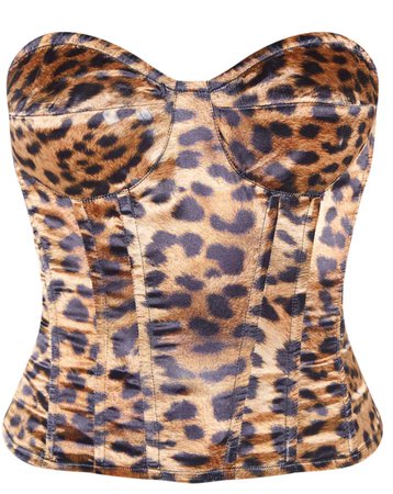 leopard corset