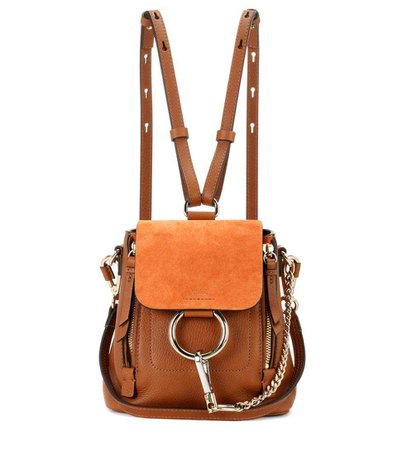 Faye Mini Leather And Suede Backpack - Chloé | mytheresa