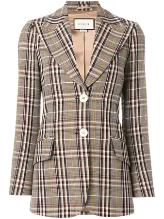 Gucci plaid fitted blazer $2,980 - Buy Online AW17 - Quick Shipping, Price
