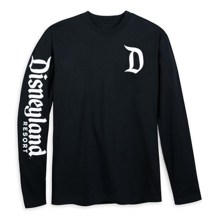 Disneyland Logo Long Sleeve T-Shirt for Adults – Black | shopDisney