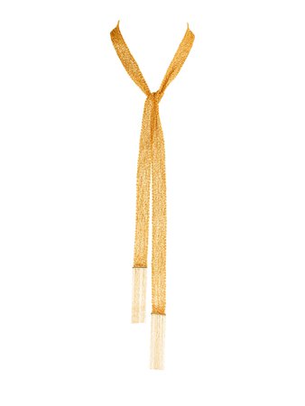 Boucheron Delilah Gold Scarf Necklace | Opulent Jewelers