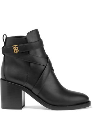 Burberry | Leather ankle boots | NET-A-PORTER.COM