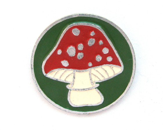 Fly amanita Soviet Badge Mushroom Rare Vintage collectible | Etsy
