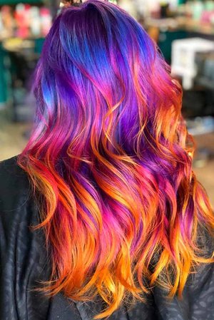sunset color hair