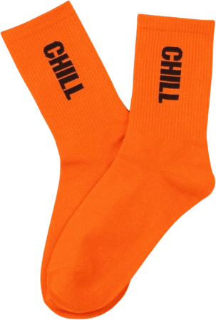 orange chill socks