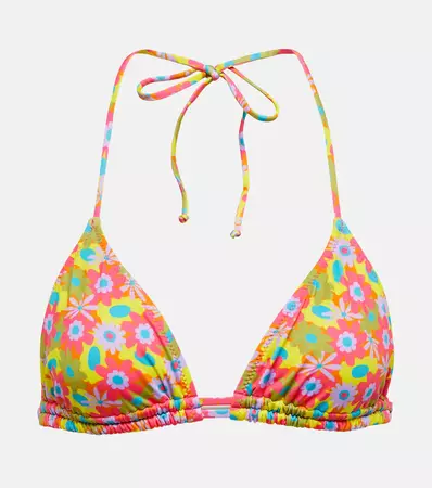 Seychelle Floral Bikini Top in Multicoloured - Bananhot | Mytheresa
