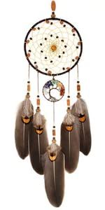 Amazon.com: Urdeoms Big Brown Dream Catcher Wall Decor for Girls Women Boho Dream Catchers for Bedroom Adult Boys Teen Room Decor with Turquoise Hanging Ornament and Feathers Blessing Gifts(NO.31) : Home & Kitchen