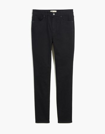 10" High-Rise Skinny Jeans in Black Frost