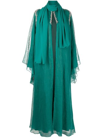 Atelier Zuhra Robe Longue Abaya à Ornements En Cristal - Farfetch