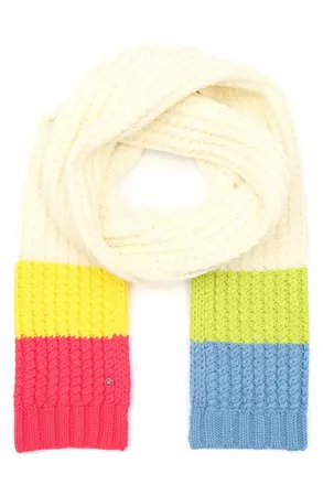 kate spade new york marble cable knit scarf | Nordstrom