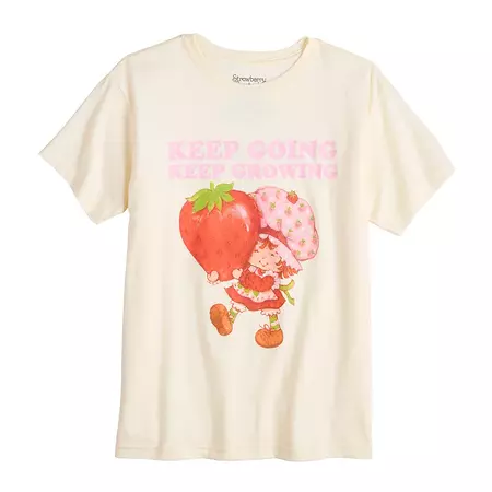 Juniors' Strawberry Shortcake "Keep Going" Graphic Tee