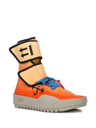 Off-White orange Wb moto wrap sneakers $695 - Buy Online - Mobile Friendly, Fast Delivery, Price