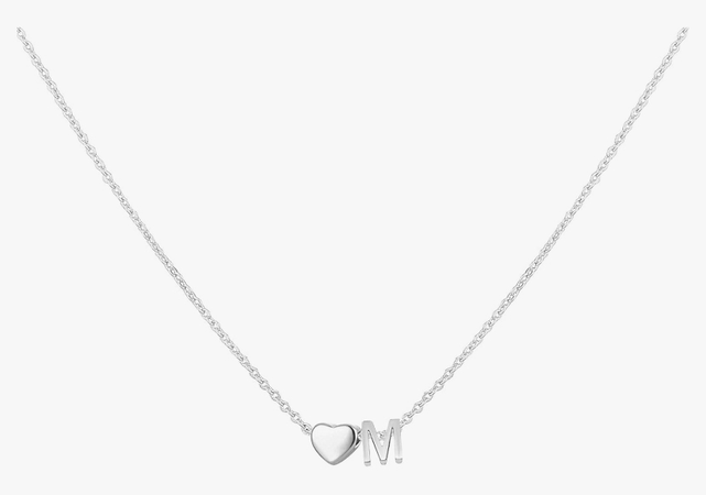 ‘m’ initial necklace [@grvyrd]