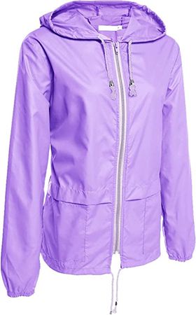 Amazon.com: Hount Women's Lightweight Hooded Raincoat Waterproof Packable Active Outdoor Rain Jacket (S-3XL) : Clothing, Shoes & Jewelry
